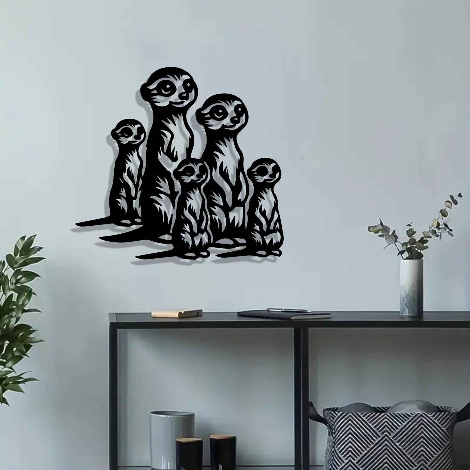 Decoración de pared abstracta contemporánea de metal con silueta de cacatúa, arte de pájaro cortado con láser y resistente a la intemperie para el hogar y el jardín, elegante mural para aviario o