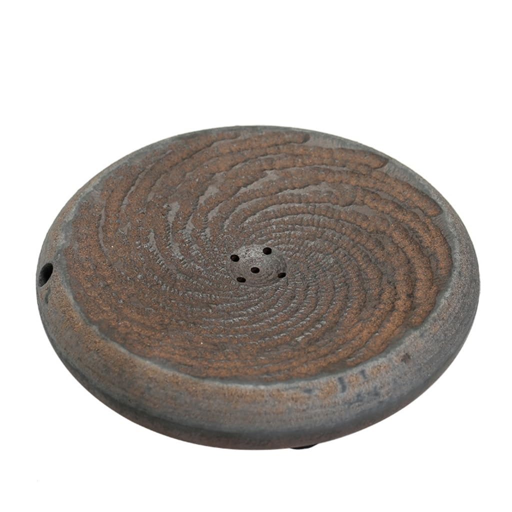 Set Da Tè Gongfu Tappetino for bollitore in gres con contenitore for acqua, vassoio for tè in ceramica, set da tè cinese Kung Fu, vassoio da tè decorativo rotondo Vassoio Da Tè Per Studio Domestico