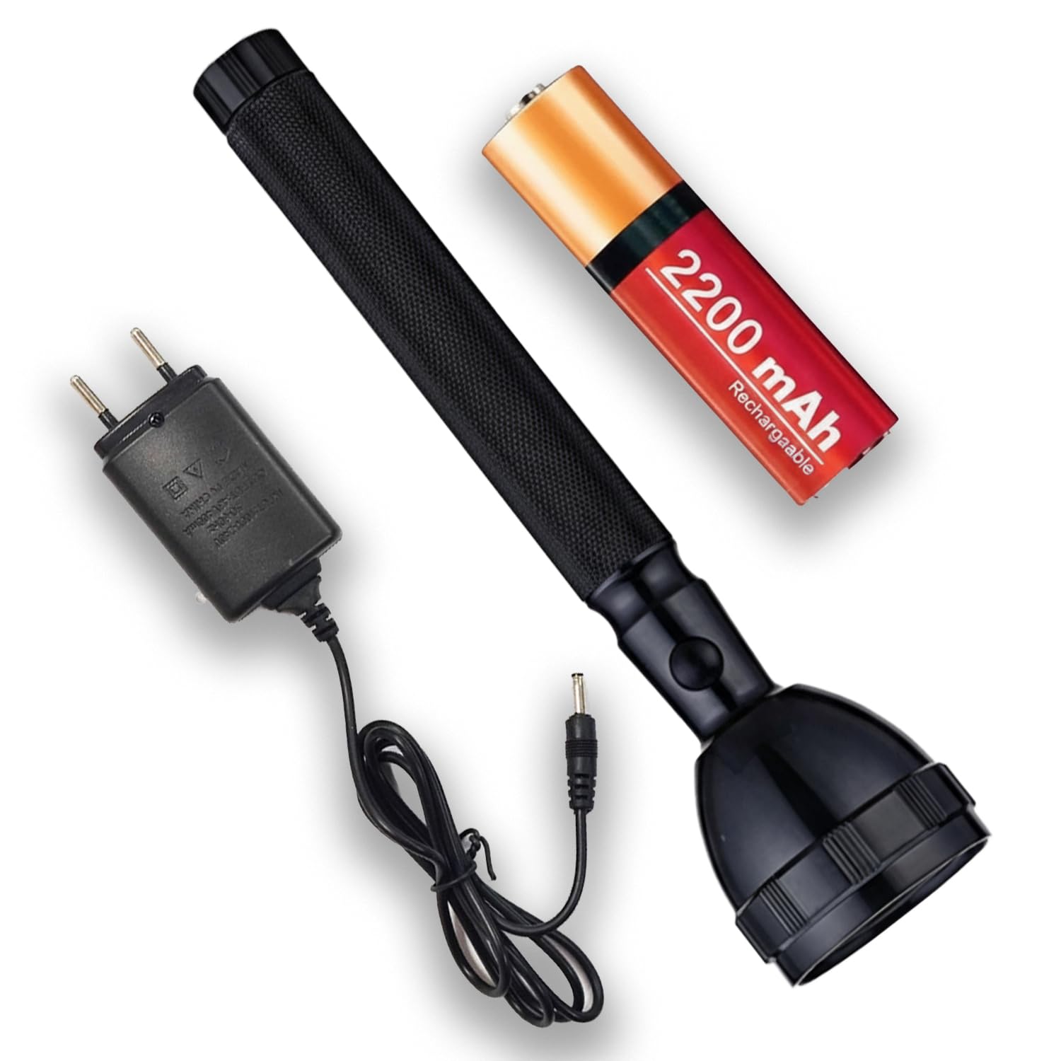 Portable High Power Rechargeable Torch with Front LED Beam and Rear Lantern Style Light, Strong Grip Handle, Ideal for Camping, Security Patrol, Emergency, Fishing & Indoor Lighting-image-36