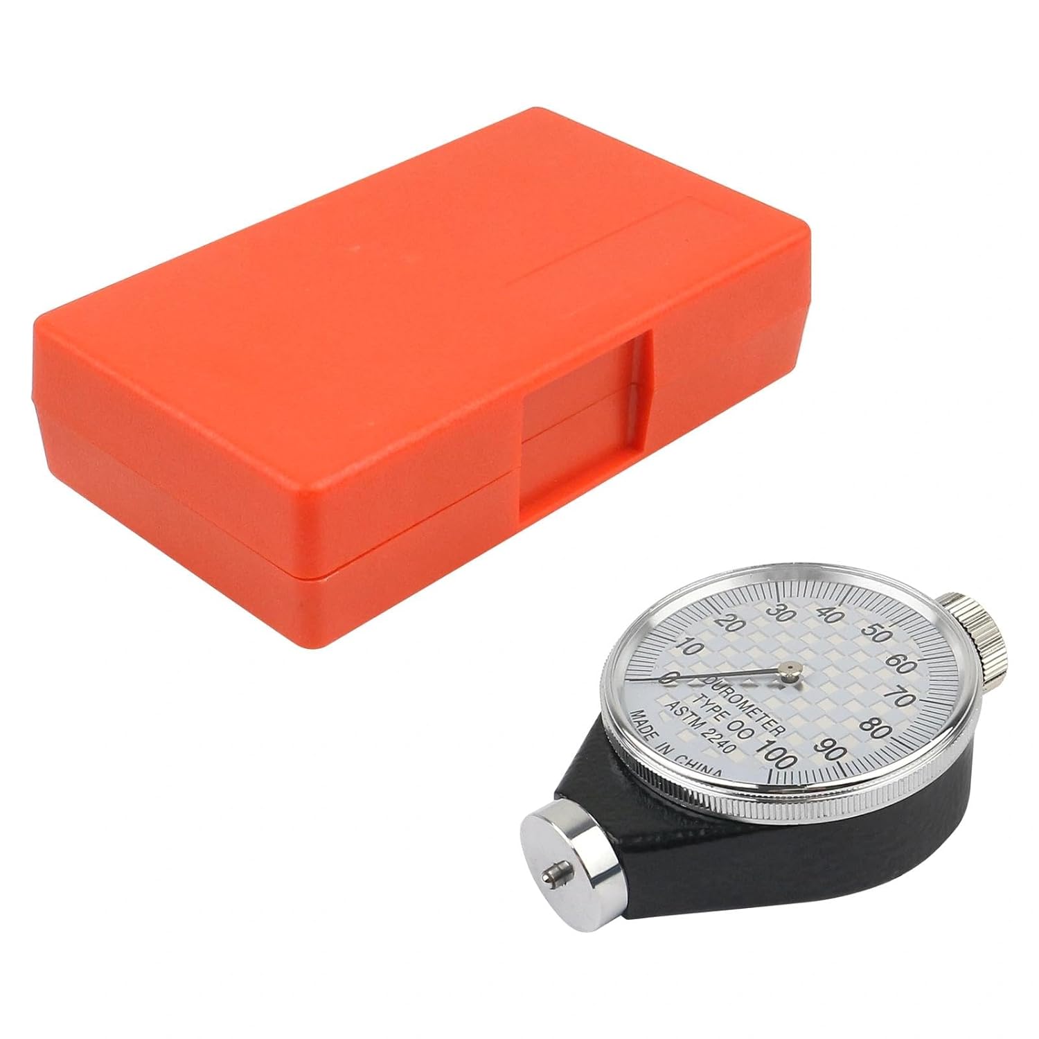 Dial Rubber Hardness Tester Compatible with Shore Durometer LX-OO Type Test Tool 0-100Hoo ASTM 2240
