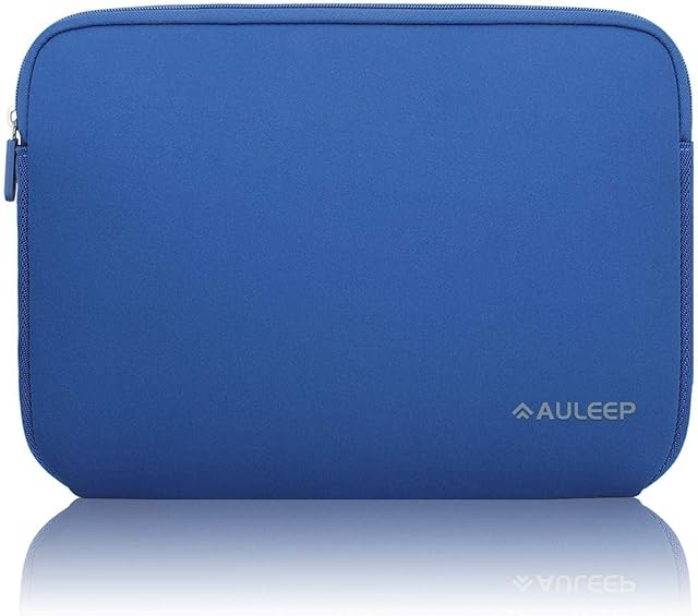 AULEEP Laptop Sleeves, 13-14 Inch Neoprene Notebook Computer Pocket Tablet Carrying sleeve/Water-Resistant compatible laptop sleeve for Acer/Asus/Dell/Lenovo/HP, Dark Blue