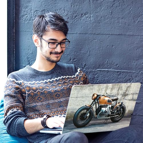 Image of Galaxsia Bike Full Body Vinyl Laptop Skin /Sticker /Cover Upto 15.6 Inches Laptops Laminated-Removable-HD Quality Compatible for Hp-Dell-Sony-Lenovo-Asus etc.(15x10 Inches)