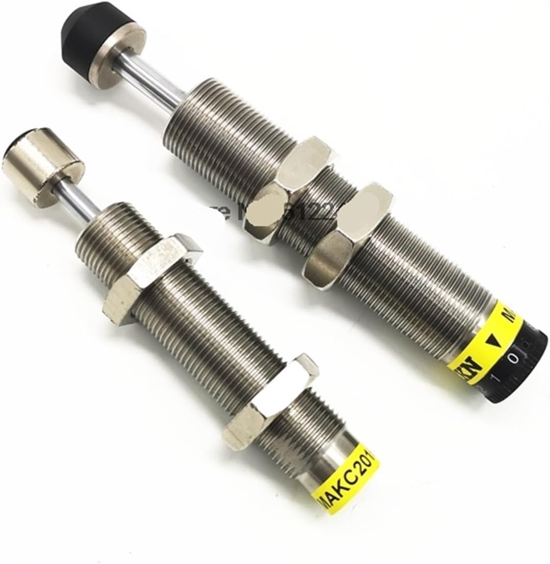 MAS/MAC Stainless Steel Adjustable Speed Pressure Hydraulic Oil Buffer MAS1210 MAS1214 MAS1410 MAS1417 MAS1612 MAS1620 MAS2016 1Pcs(MAS1410L)