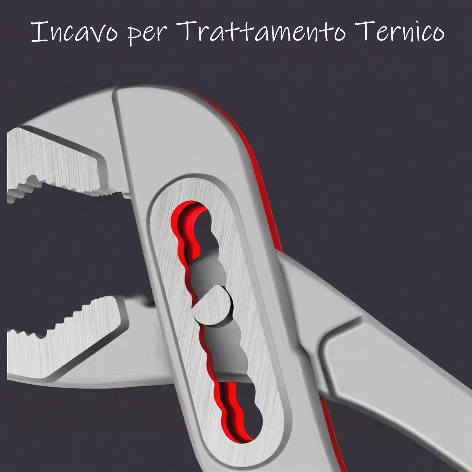 23.5cm di Pinza Pappagallo,7-Posizioni di Regolazione, Manico Antiscivolo, Alta Coppia, Antiruggine.