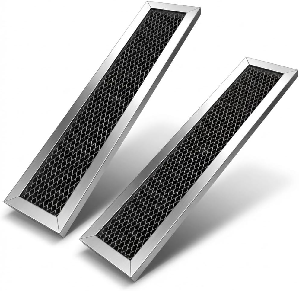 Microwave Grease&Charcoal Filter Set for Frigidaire CFMV152CLBA,CFMV152CLWA, CFMV152KBA,CFMV152KMA, CFMV152KQA,CFMV152KSA