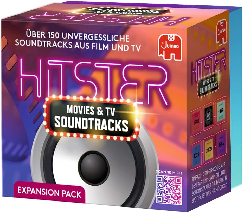 Hitster Film & Series Soundtracks, German Expansion, 154 Music Cards, Party & Card Game for Adults and Families, 2 to 10 Players, from 16 Years, German (DE) - Image 4