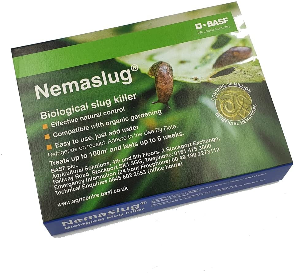 Nemasys 2.0 Slug Nematodes Natural Organic Slug Killer Control | Pest Free Gardening | New & Improved | 40sqm & 100sqm Pack (200sqm)