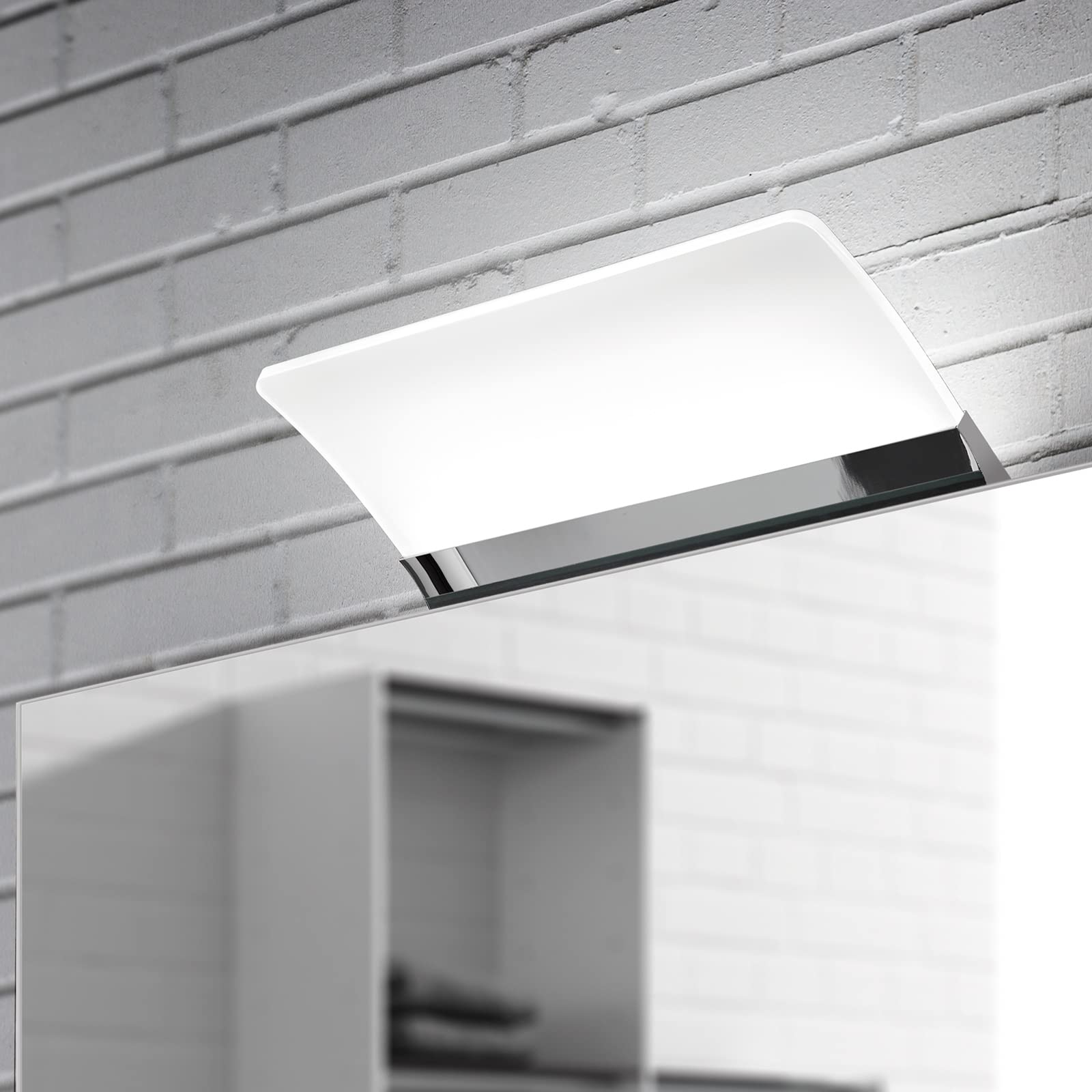 Aplike - Aplique LED para Espejo de Baño - Luz Blanca Fría (5700K) - 12.9 x 7.3 x 50cm | Modelo Apolo