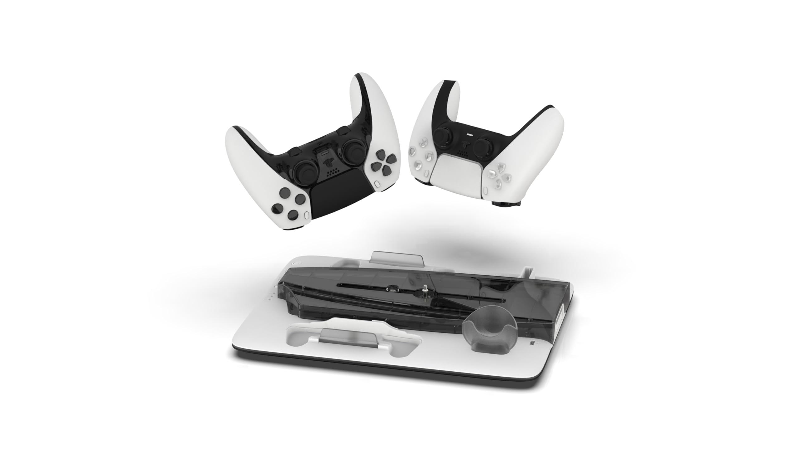 Supporto di ricarica sottile per PS5 Konsolenhalterung – LED-Beleuchtung – Controller-Aufladung – Kühlung – Aufbewahrung