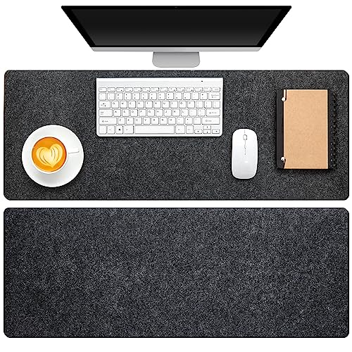 PATIKIL 24x12 Desk Mat Protector, 2 Pack Dual Side Soft Smooth
