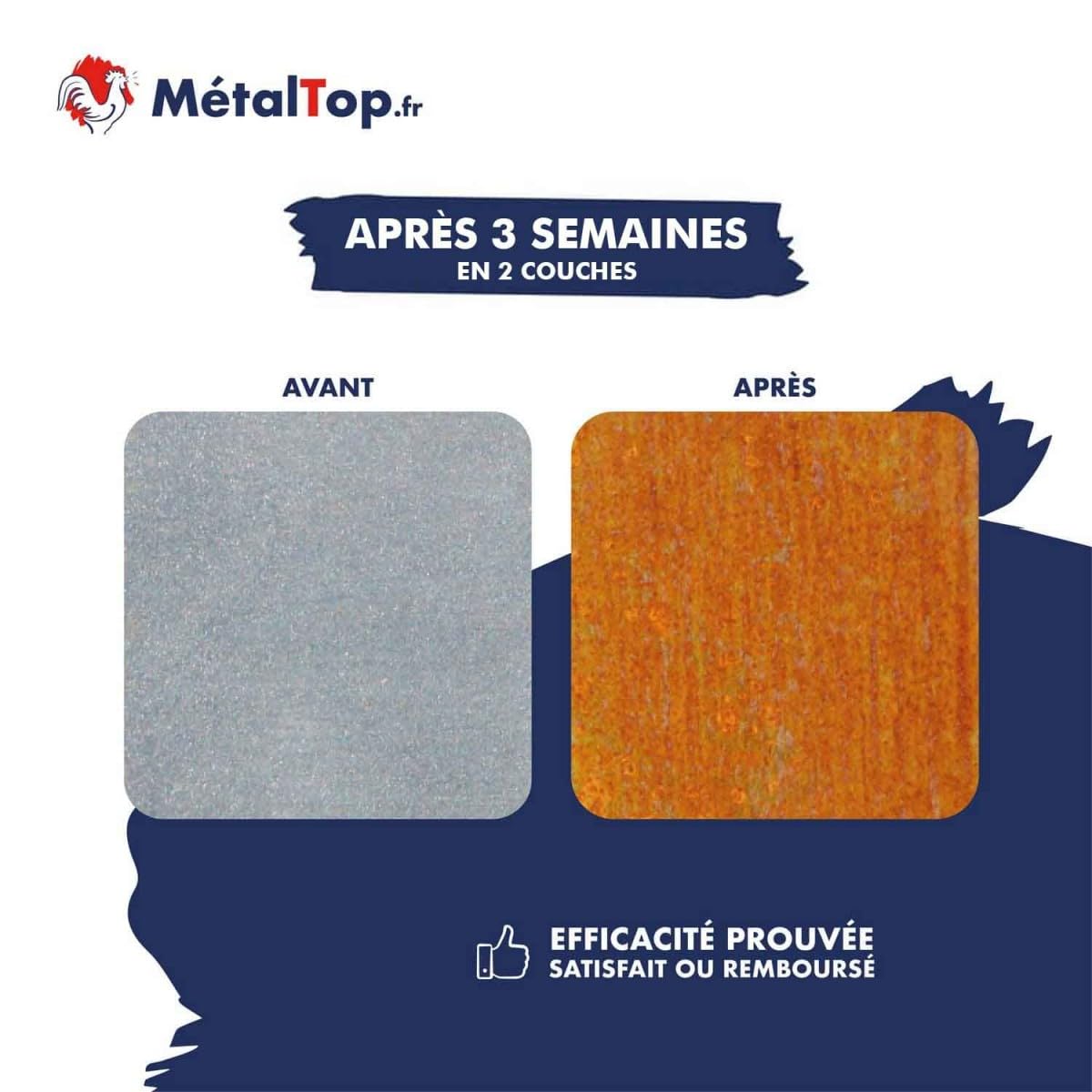 Metaltop - Activateur Rouille - 5 L - Accélérateur de rouille pour acier corten, fer et métaux courants.