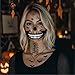 8Pcs Skeleton Makeup Ghost Face Halloween Face Tattoos (B-8Pcs Black+Red)