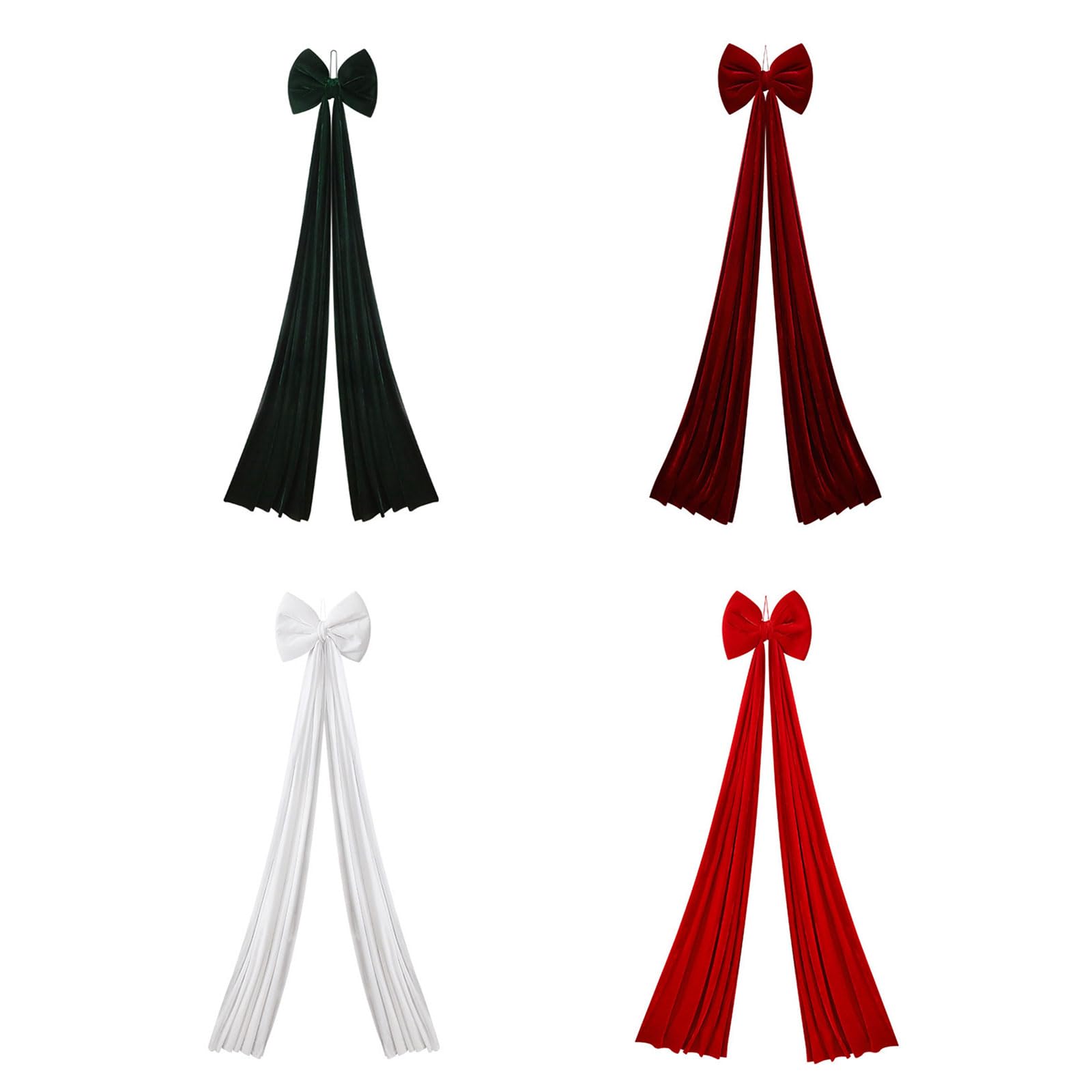 Weihnachtsschleife zum Aufhängen, große Schleifen, Baumschmuck für Zuhause, Party, Innen- und Außenbereich, Schleifen-Ornament