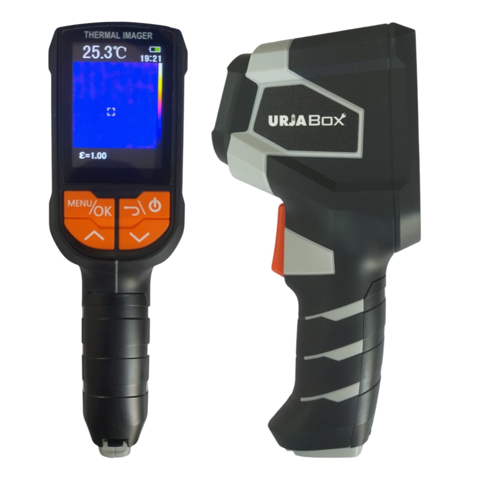 URJABOX Thermal Imaging Camera with Multiple Temperature Spots, 32x32 High-Resolution, 30,000 Image Storage, Multiple Co