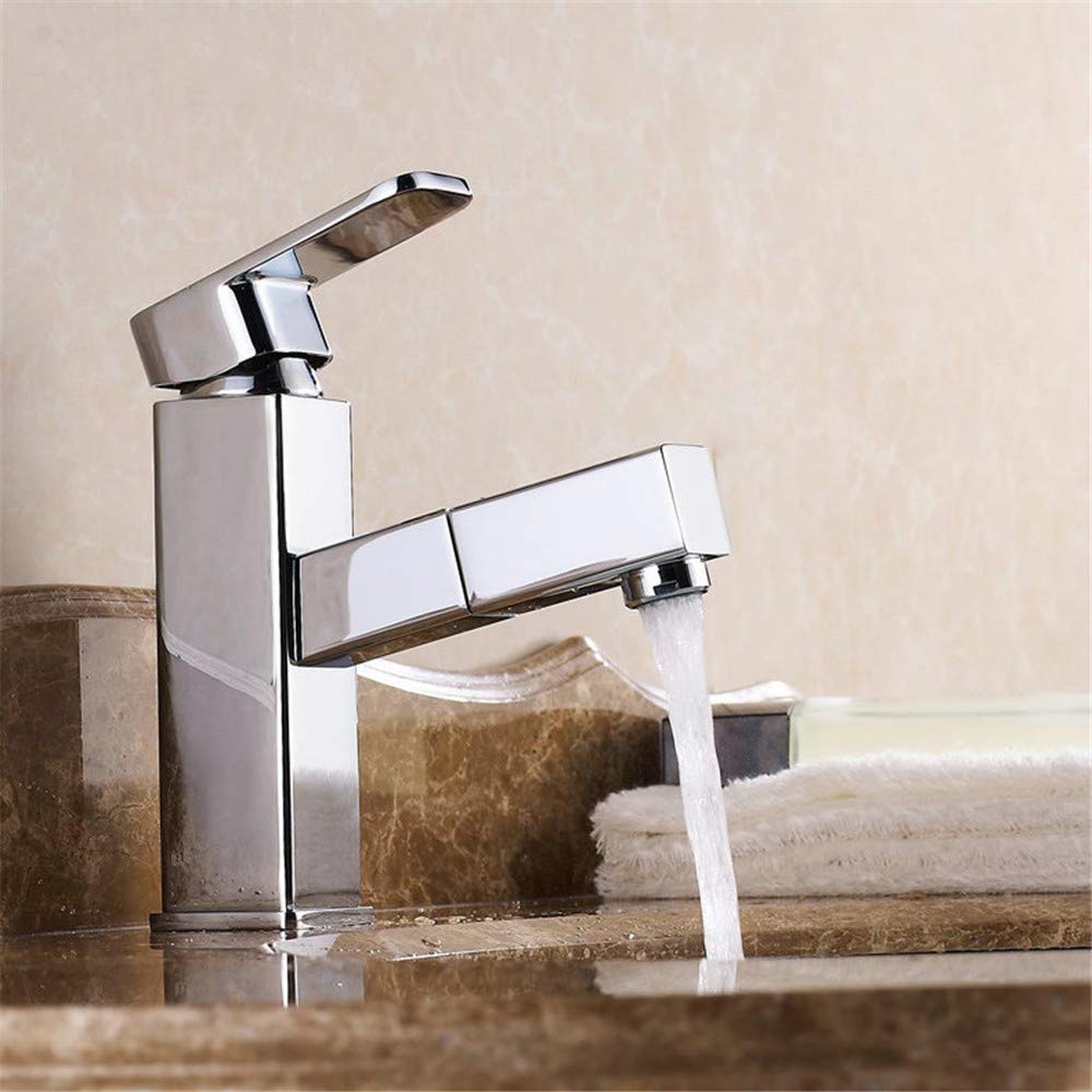 Mitigeur de cuisine extractible LWX en laiton avec douchette orientable