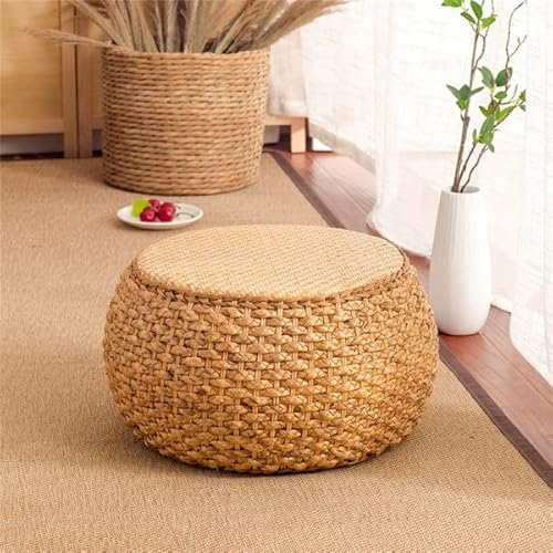 Fzzdp Home Collection Rattan Small Stool Ottoman Footrest Round Foot Stool For Living Room Den Bedroom Rattan Chair Modernity (Size : 22Cm) #TOP2