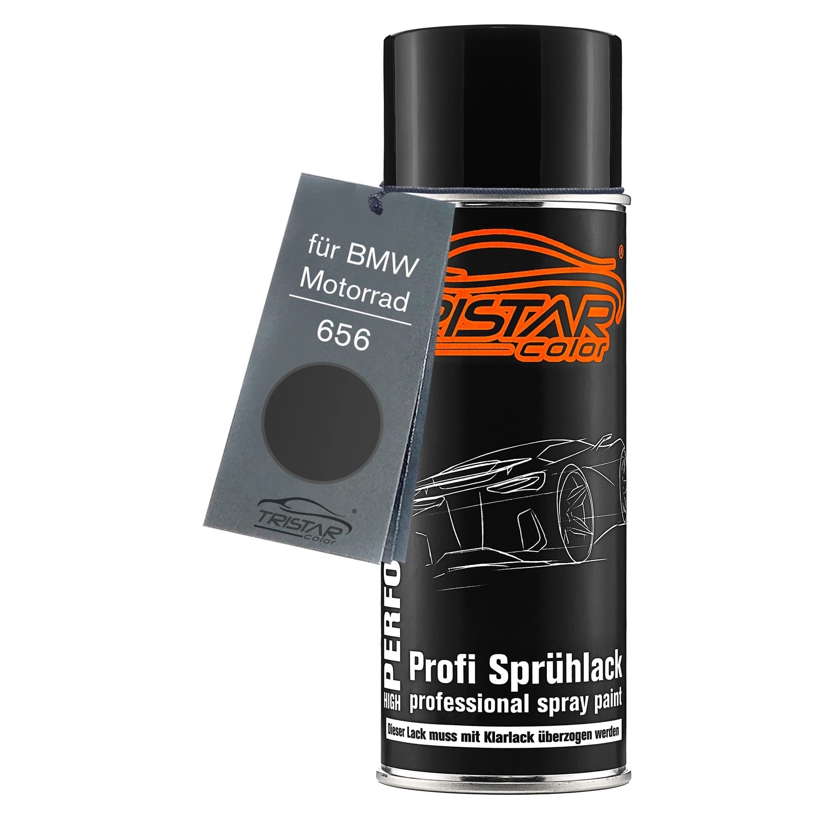 TRISTARcolor Peinture Moto Kit Crayon De Retouche Peinture Pour BMW Motorrad 658 Rot 3C Peinture De Fond Peinture De Base Vernis Clair 50 Ml Chacun