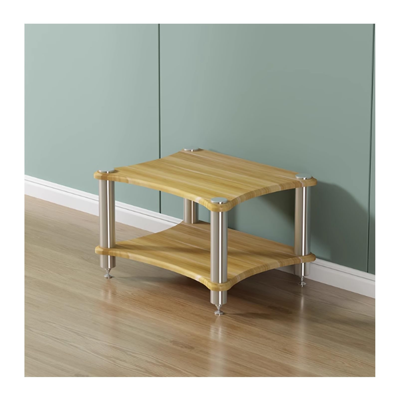 Étagère de rangement multimédia 4 niveaux, armoire polyvalente d'angle salon