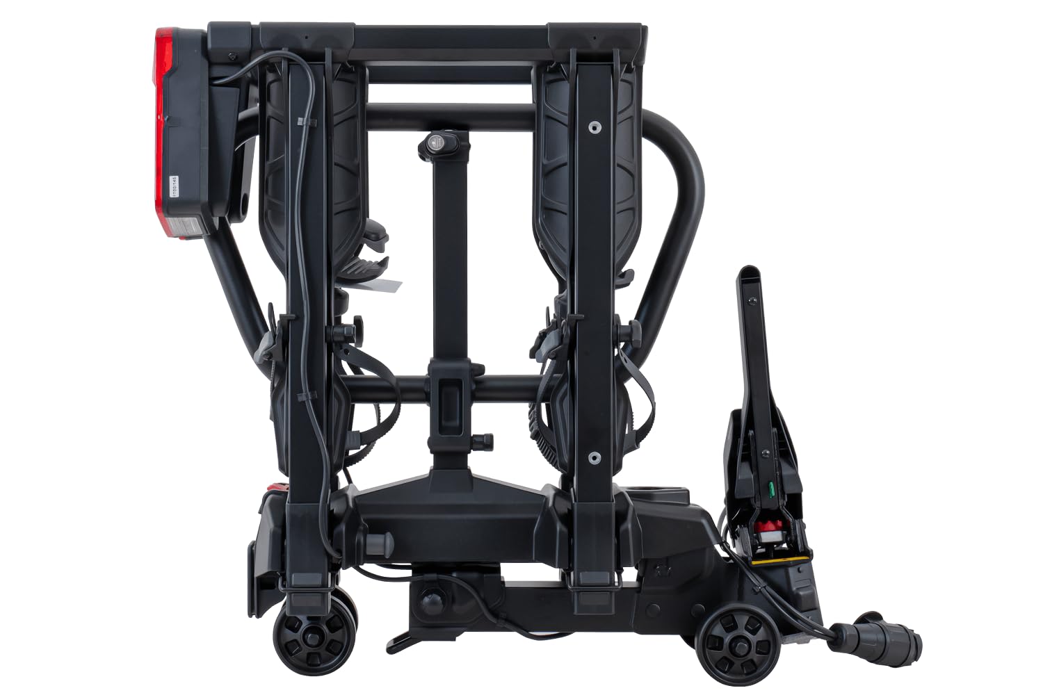 Spider 2E PRO Fahrradträger Anhängerkupplung für 2 E-Bikes bis 60 kg, abkippbar und zusammenklappbar, Kupplungsträger mit Diebstahlsicherung und 13-PIN Stecker
