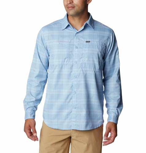 Image of Columbia Men Omni-Shade Silver Ridge Utility Lite Plaid Hiking and Trekking Long Sleeve Shirt