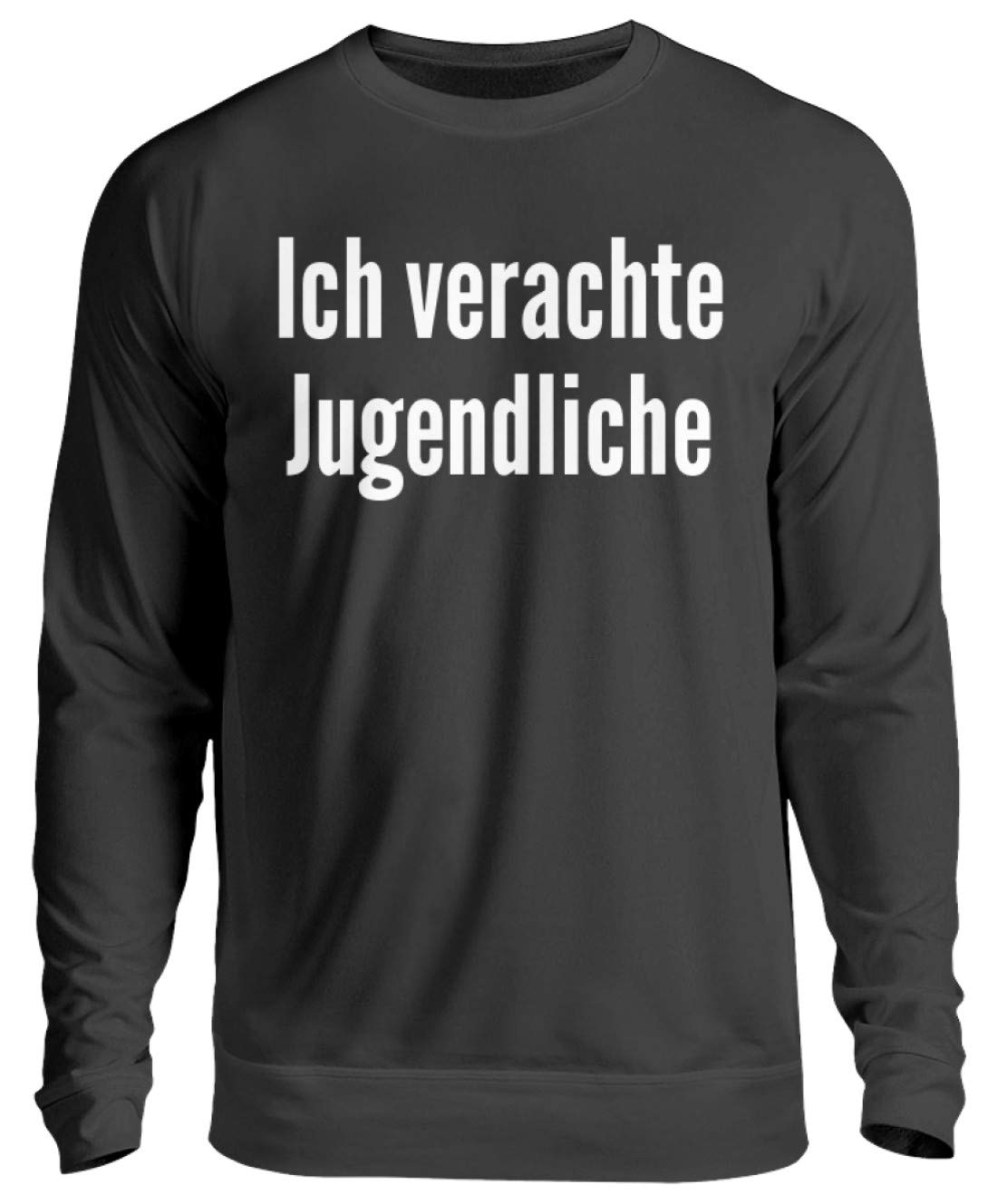 Pull noir pour adolescents unisexe M aux finitions soignées