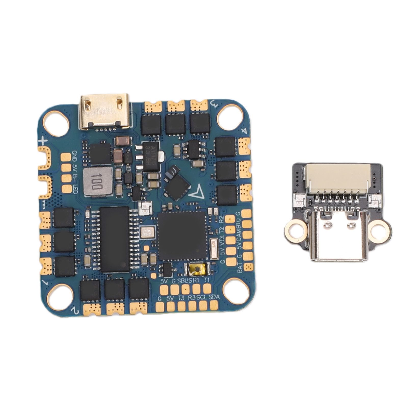 Kontroler Lotu F411 Dla Budowniczych Małych Dronów I Jednostek Wewnętrznych Integruje 4w1 20A,Osd,Barometr,Czujnik Prądu,Bec 2A,Główny Kontroler Stm32f411ceu6,Imu Icm42688