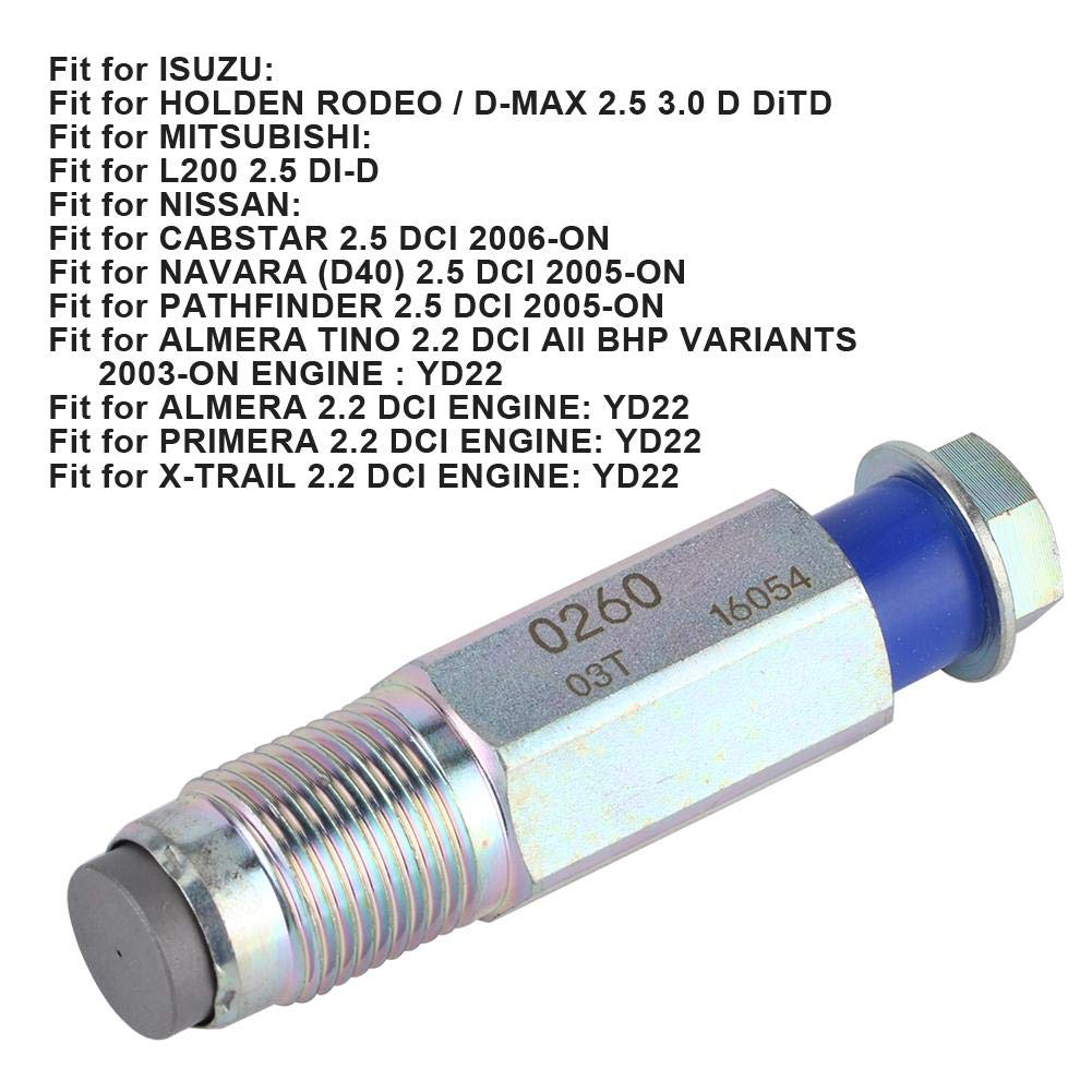 Válvula de alivio de presión del riel de combustible, válvula limitadora de alivio de presión 095420-0260, apta para CABSTAR D40 PATHFINDER 2.5 DC