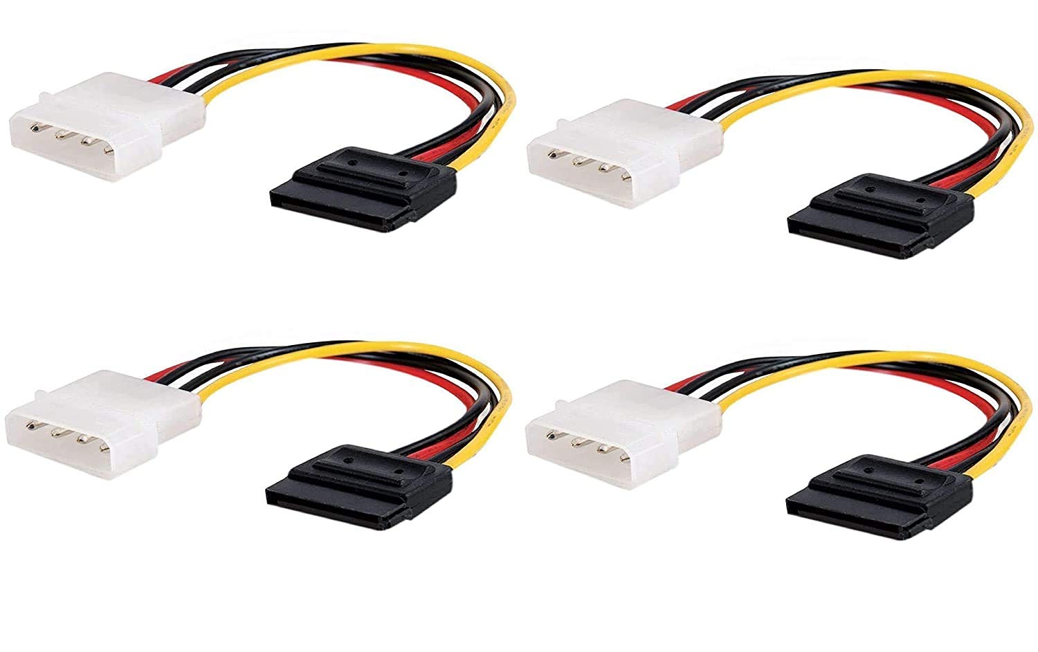 See full amazon price history chart for Wizzo (Pack of 4 Pieces 15 cm 4 Pin Molex to SATA Power Cable Adapter for Internal Hard Disk Drive, HDD, SSD & DVD Writer Wizzo (Pack of 4 Pieces 15 cm 4 Pin Molex to SATA Power Cable Adapter for Internal Hard Disk Drive, HDD, SSD & DVD Writer (B08JBV4ZR6) Amazon Price History, Amazon Price Tracker