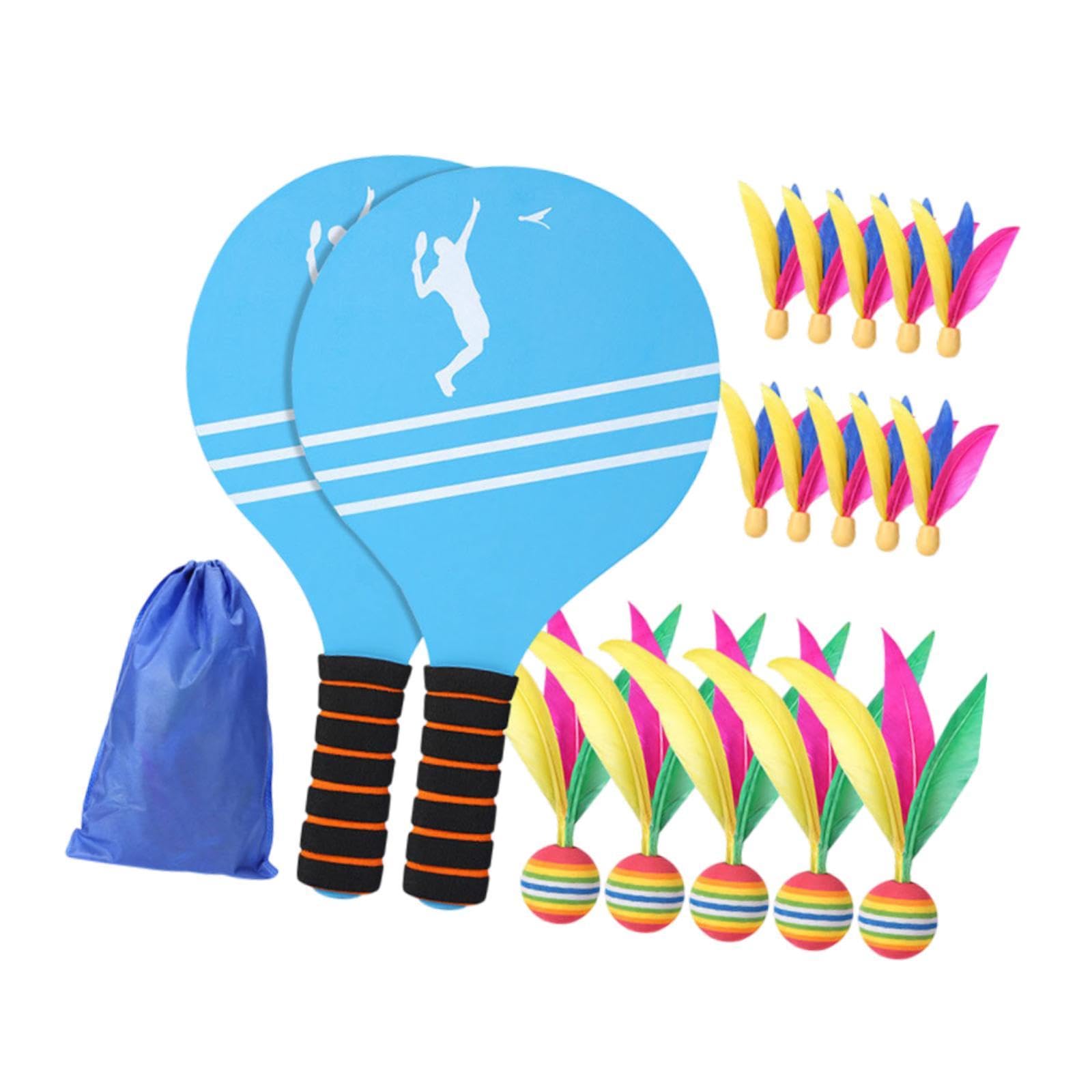 MERISHOPP 2X Kids Badminton Paddle Set Badminton Shuttlecock Set for Beach Gym Outdoor Style D| Sports Equipment | Outdoor Sports Gear | Exercise Gear-picture-15