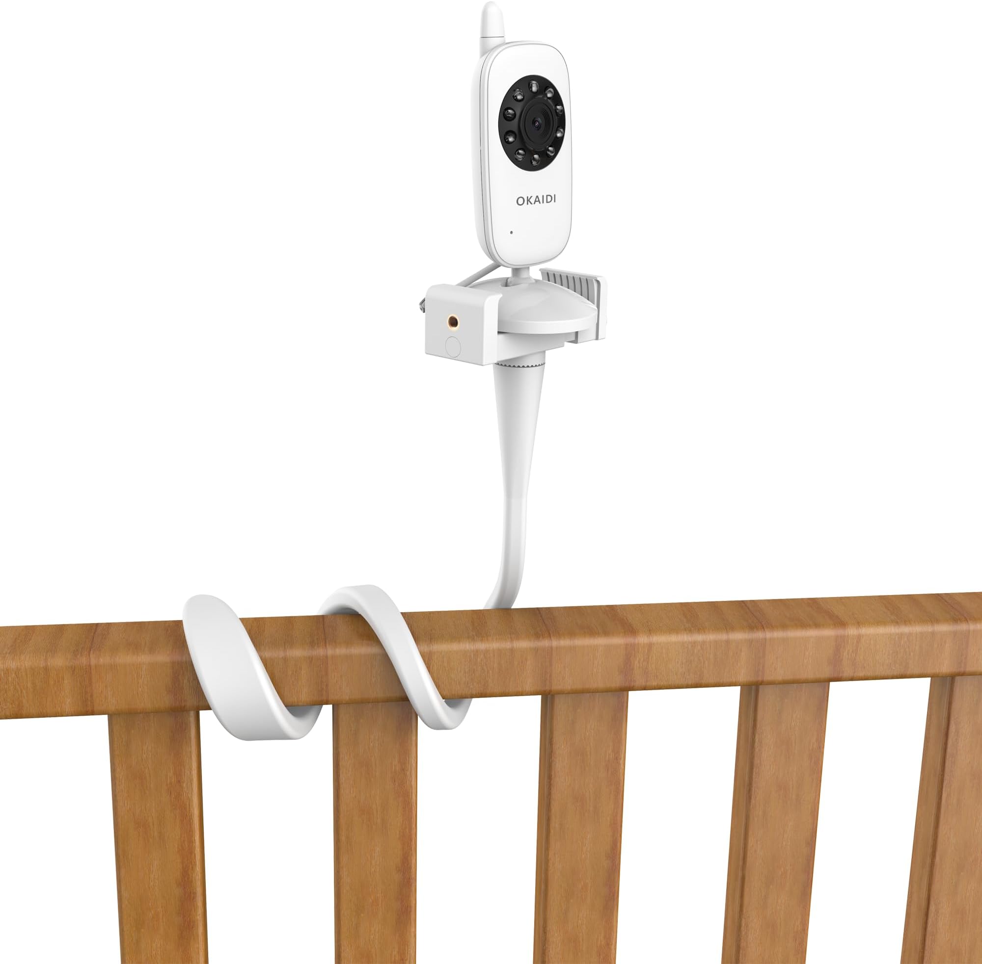 Baby Monitor Mount for Crib, Compatible with OD8021/OD8038 and Most Light-Weight Type Baby Cameras, Baby Monitor Stand, No Tool Needed