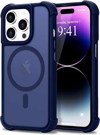 Micoden for iPhone 14 Pro Case, Compatible with Magsafe Shockproof, Blue