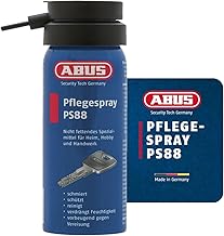 ABUS Maintenance Spray PS88 Grease-free Lubricant for Door Cylinders, Car Locks, Tools - Protects Against Moisture and Ice