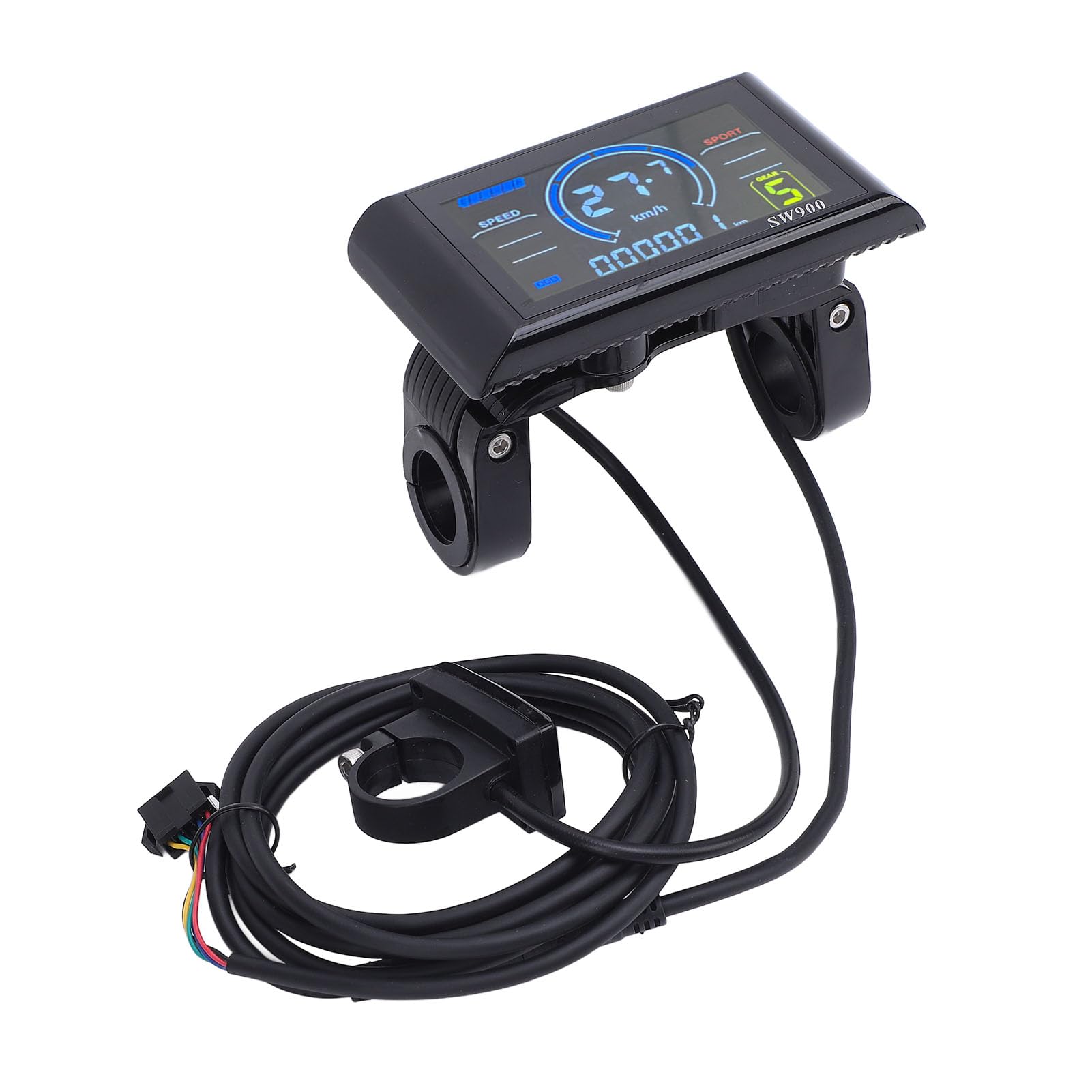 BuyWeek Kit Controller Brushless Bici Elettrica, Controller Motore Brushless 36V 48V 60V 450W 500W Centralina Bici Elettrica a Onda Sinusoidale con SW900 NFC Chiave di Induzione