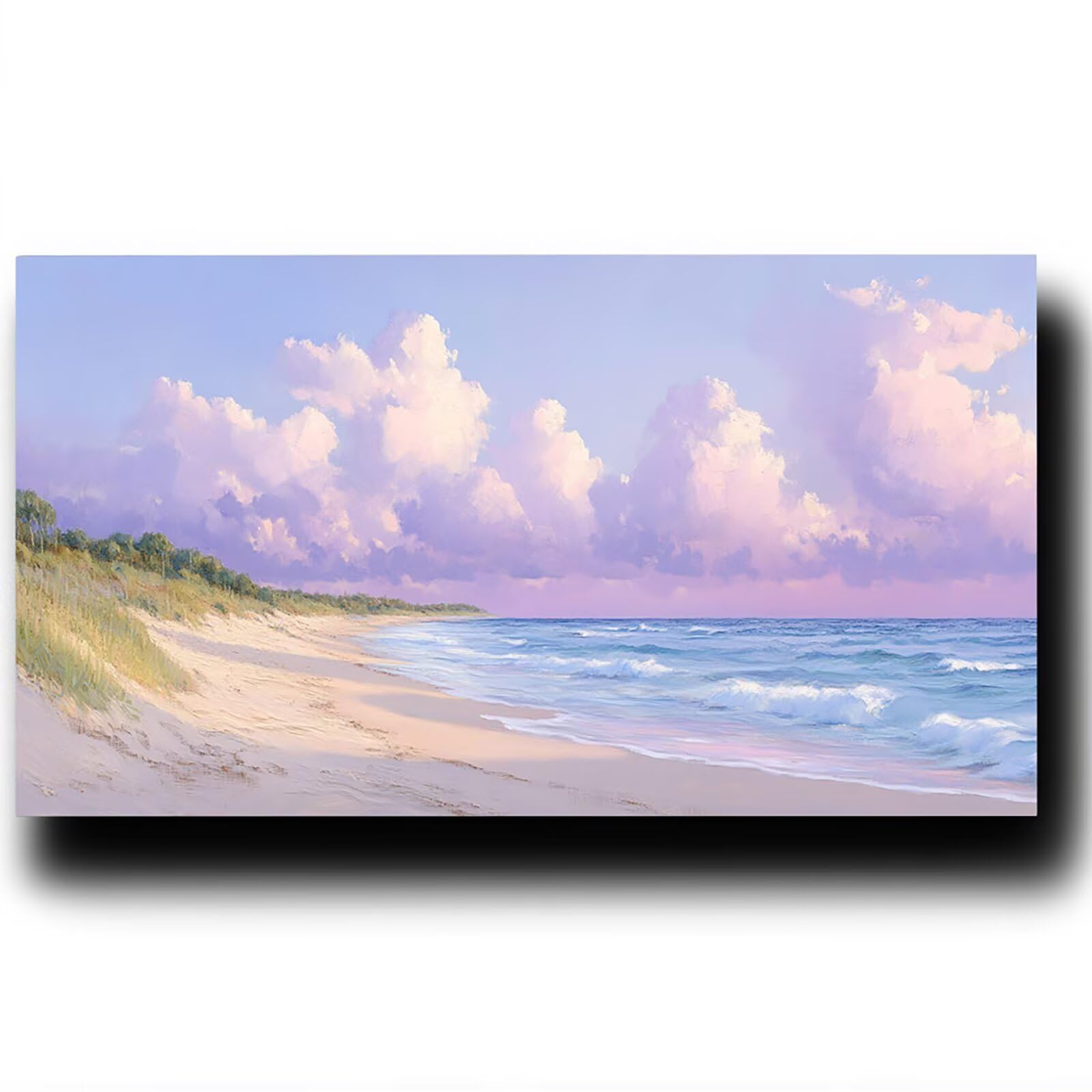 Pintar por Numeros Adultos Playa de arena, Pintar por Numeros Niños Kit Manualidades Adultos Mar Cuadros para Pintar por Numeros Pintura Acrílico, Cuadros Decoracion Salon Modernos 80X160cm 7w-8-F