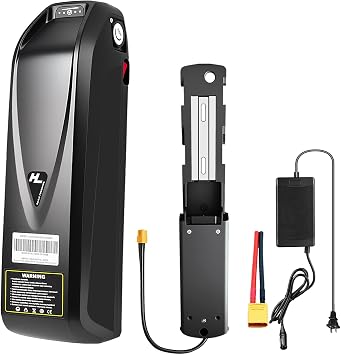 48V20AH ebike Battery for 48V Electric Bicycles, E-Motorcycles, Built-in 40A BMSfor 0-1500W Motor, with XT60 Connector and Base,Safe Lock