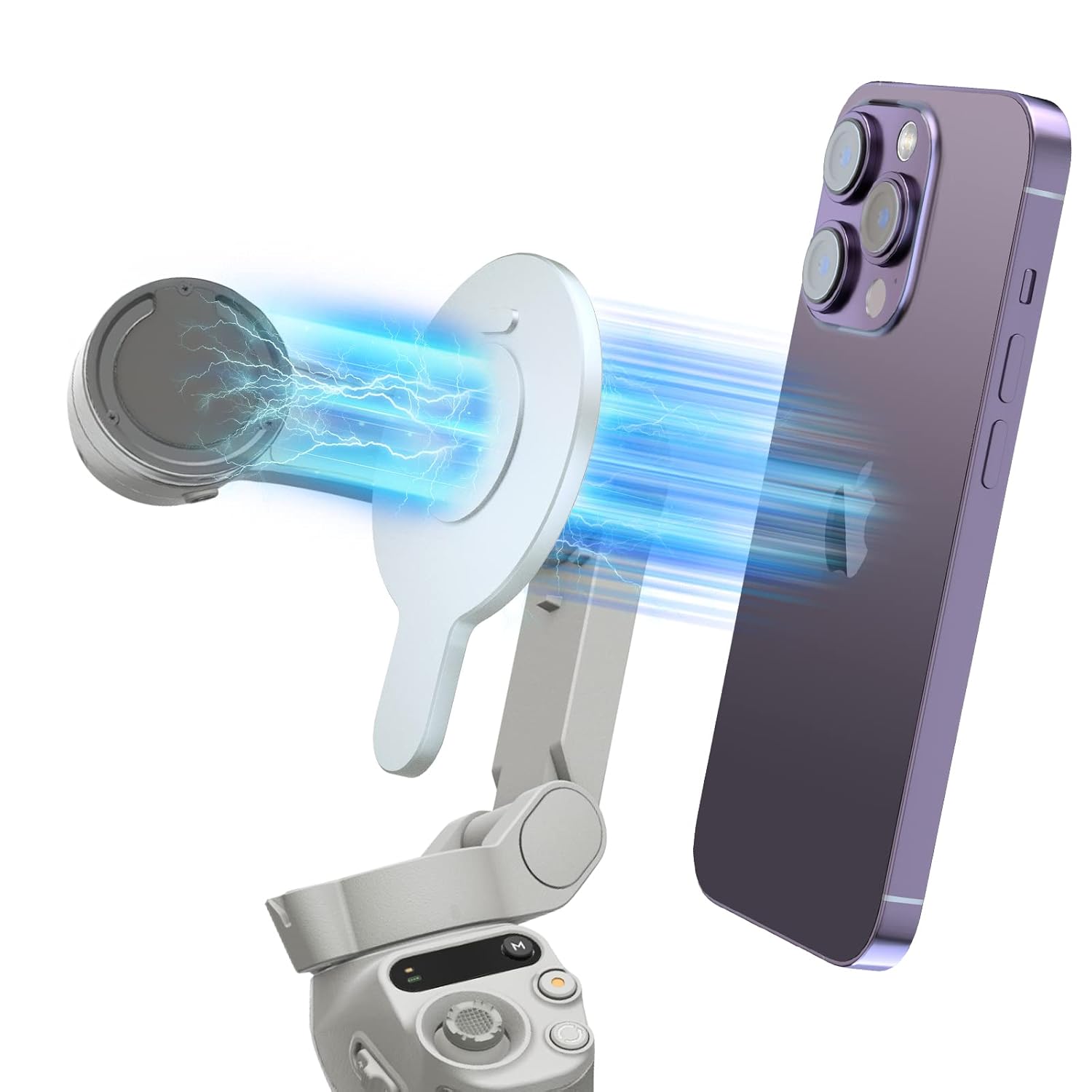 CloudValley Base Phone Clamp Holder, Designed for DJI OM