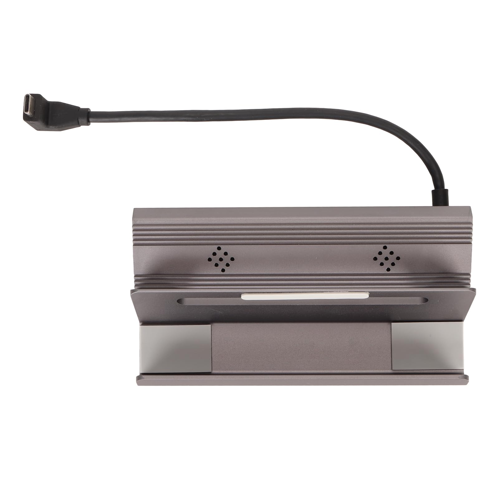 Docking Station USB C per Hub 6 in 1 Steam Deck con Uscita 4K e Gigabit Ethernet per Configurazione di Gioco Domestica Grigio Alluminio