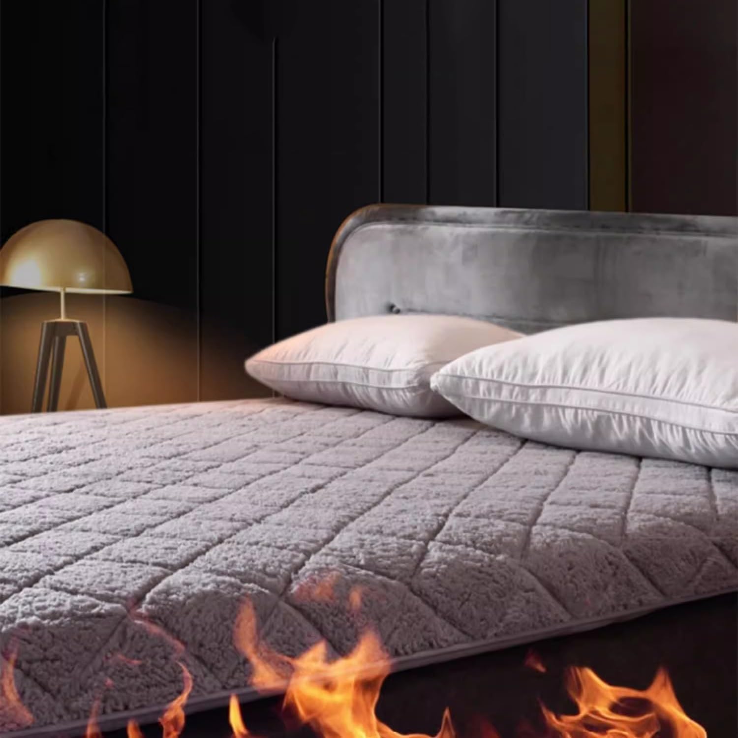 Folding Mattress Cushion Home Bedroom Mattress pad Winter Thickened Lambskin (Color: A, Size: 1.5x2.0m) (A 0.9x1.9m)