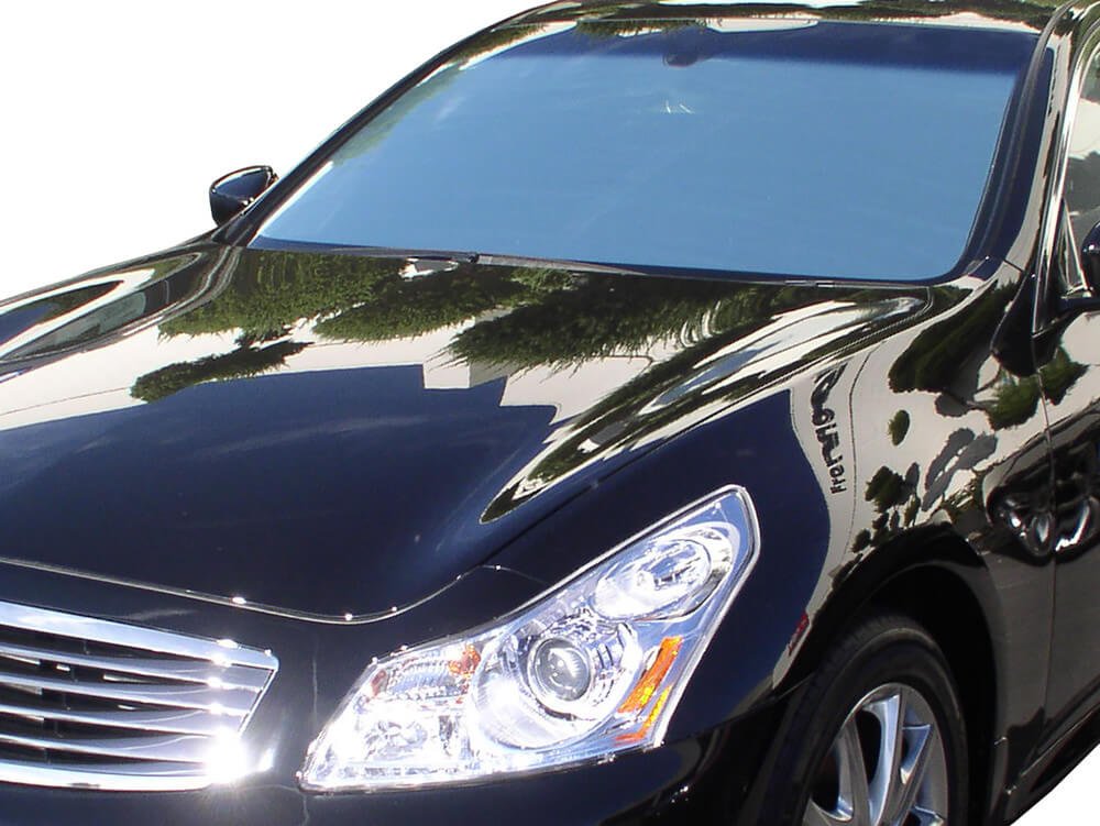 HeatShield, The Original Windshield Sun Shade, Custom-Fit for Infiniti G37 Sedan 2009, 2010, 2011, 2012, 2013 Silver Series