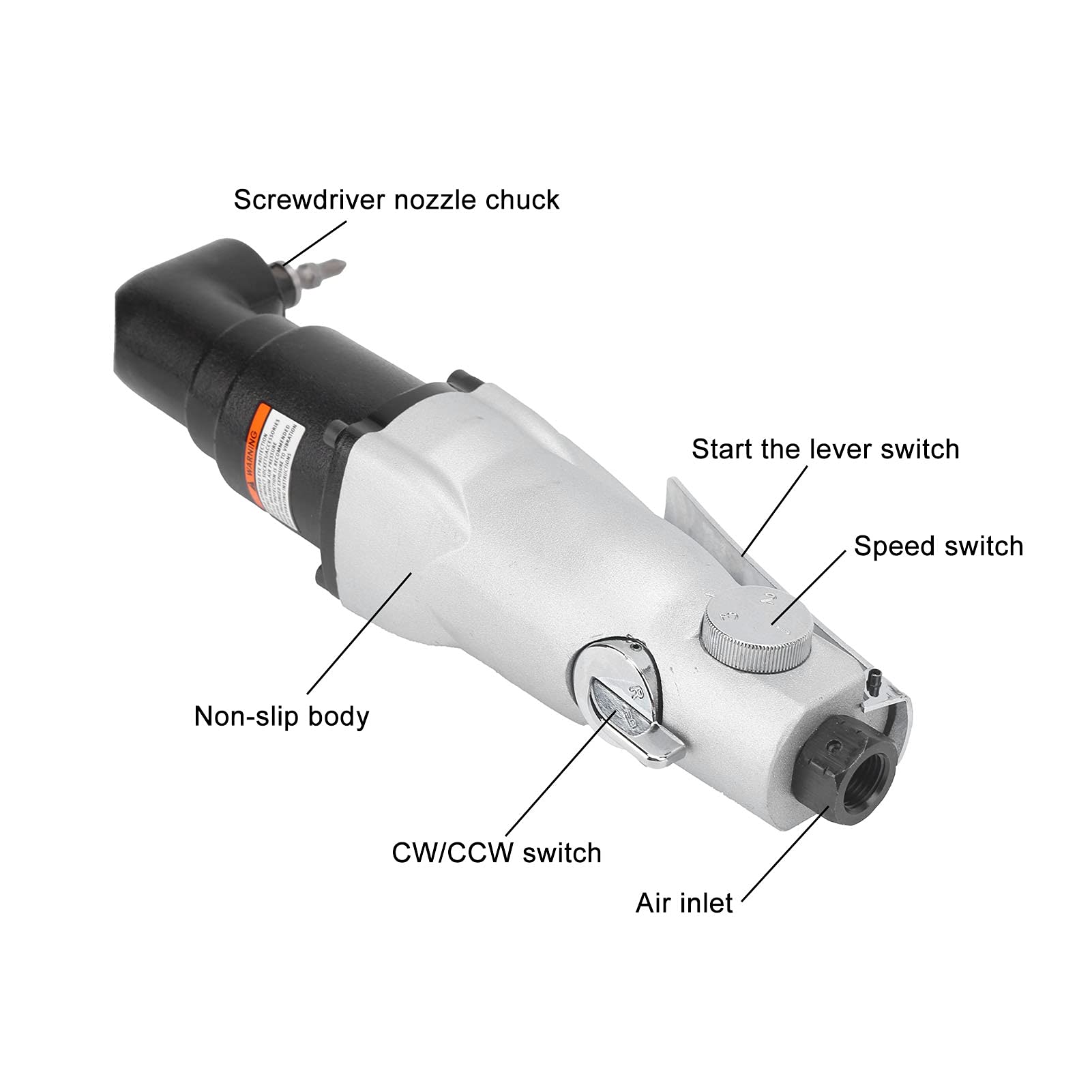 Avvitatore pneumatico a percussione con coppia forte per ingegneria meccanica (stile americano)