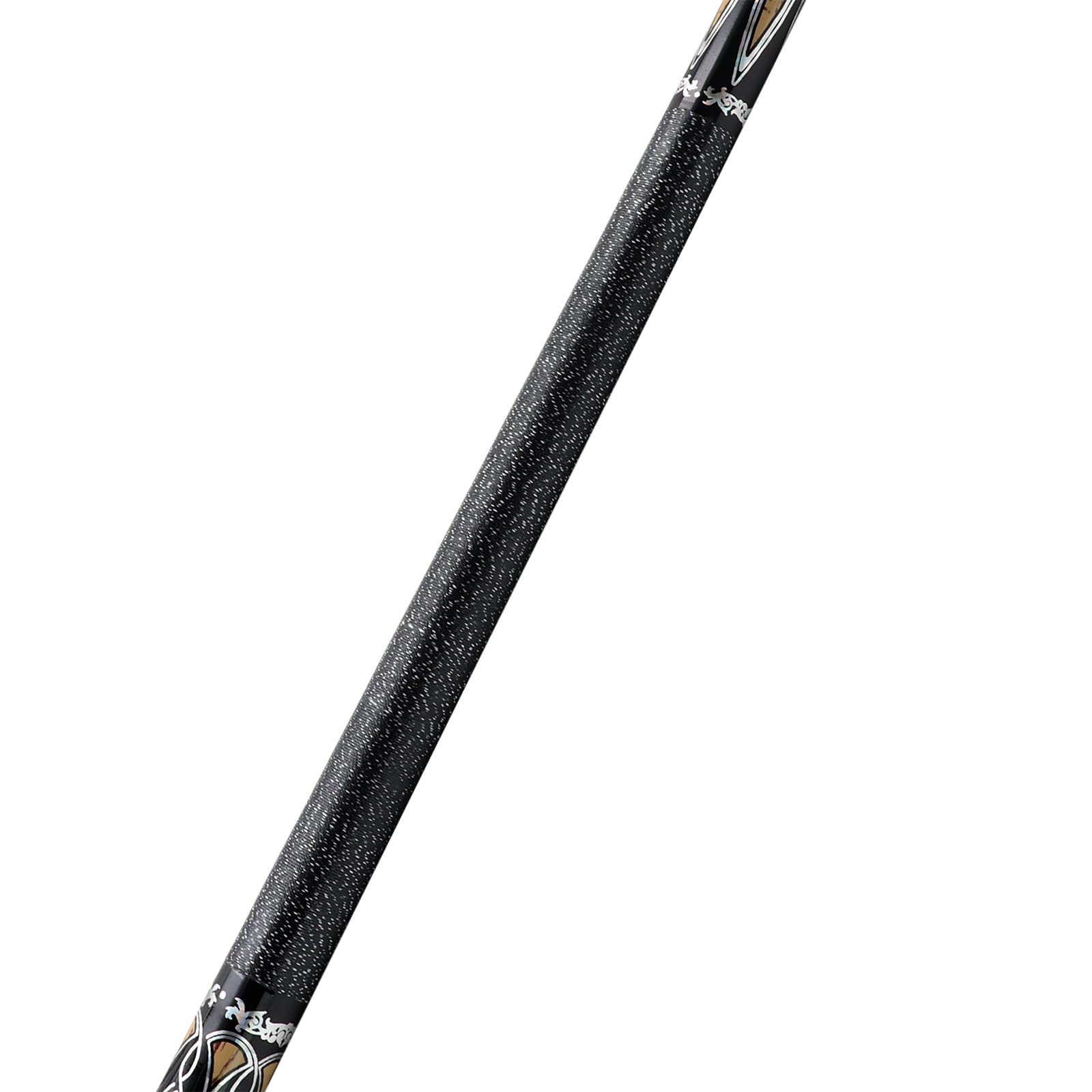 CUESOUL 58 Pouces Queue de Billard,21oz,13mm Pointe de Queue de Billard avec enveloppe Irlandaise,emballée dans Un Sac de Queue Bleu/Marron