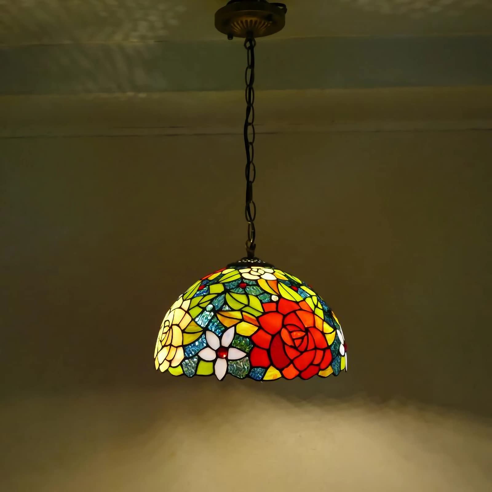 Plafond en vitrail bicolore pour éclairage doux - 5