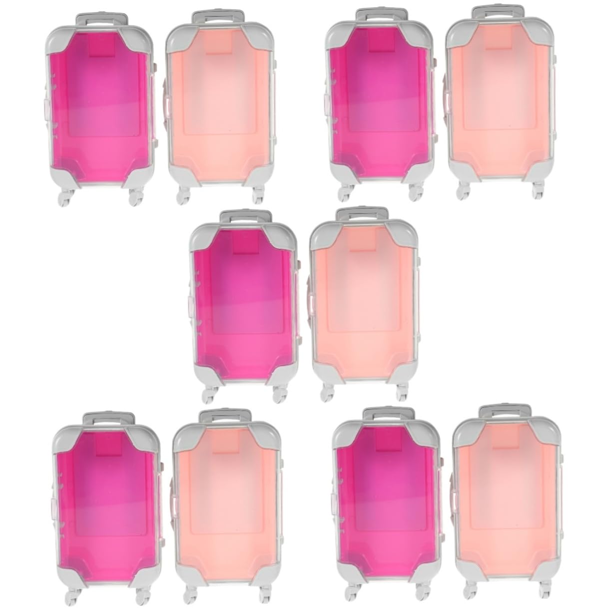 Beavorty 10 STK Trolley-Koffer Für Künstliche Wimpern Kosmetikkoffer Organizer Für Make-up-Pinsel Schminkkoffer Mini-Make-up-Koffer Hart-Make-up-reiseetui Mini-Koffer Kulturbeutel