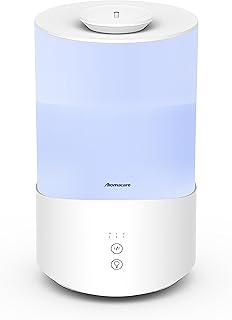 Aromacare Humidifiers for Bedroom,4L Cool Mist Humidifier with Essential Oil Diffuser, Ultrasonic Top Fill Humidifier for Baby Home, Sleep Mode, Adjustable mist output, Auto Shut-Off