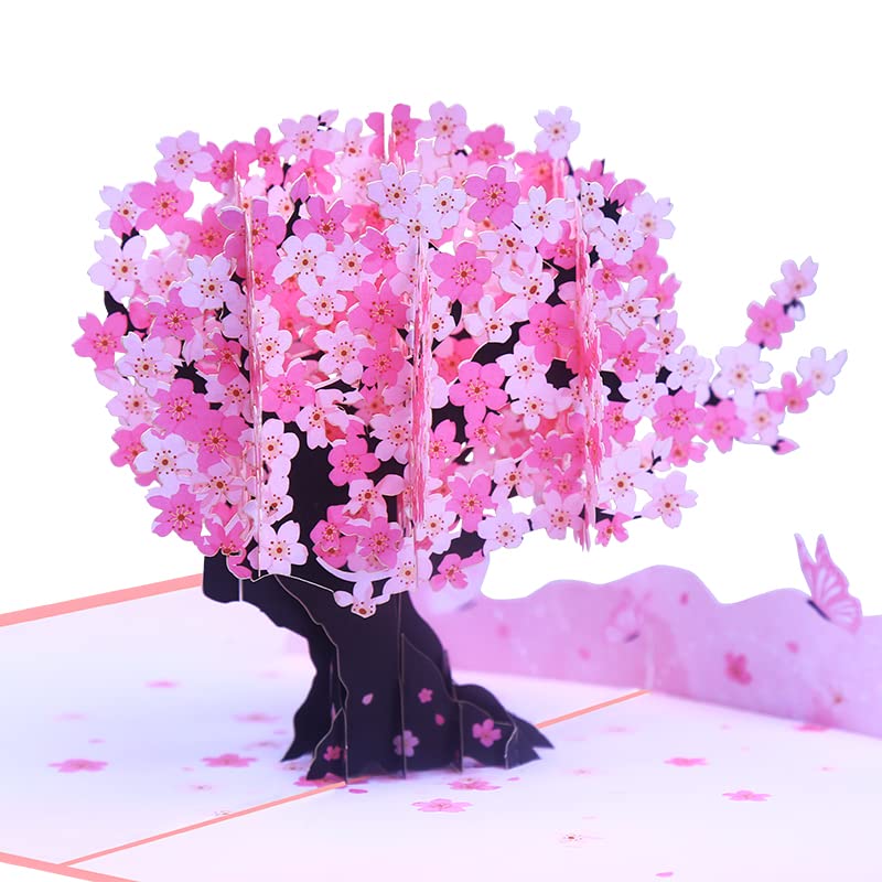 Pop Up Flower Cards, Pop Up Birthday Cards For Women, Funny Birthday Card For Women, Happy Birthday Card, Anniversary, Thinking of You, Thank You Card. (Cherry Blossom Tree)
