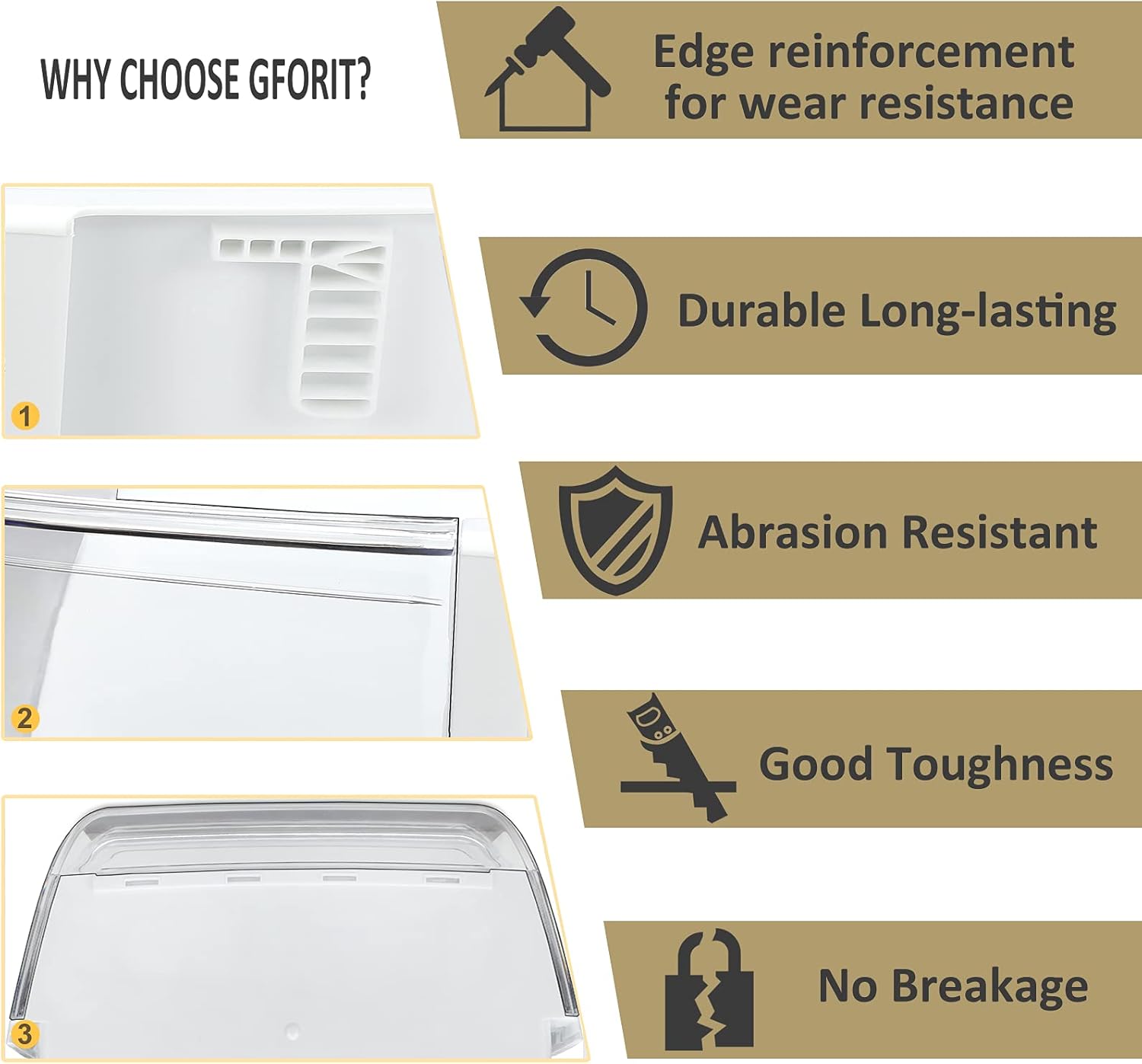 AAP73252202 Refrigerator Door Bin Replacement, 2 Pack AAP73252209 Door Shelf Bin (Right) Compatible with Elite LG Fridge LFX31925ST LFXC24726S LFX25991ST - Replace AAP73252201 AP5602939 AAP73252211 : Appliances
