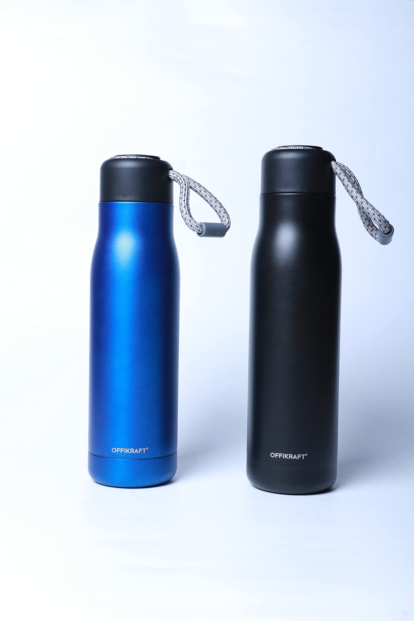 OFF I KRAFT Stainless Steel Thermo Bottle (Black)