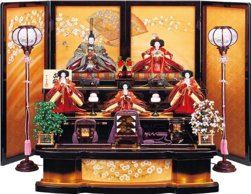 Amazon | 祥秀 雛人形 十二単 衣装着雛人形 三段飾り 九番親王大三五官