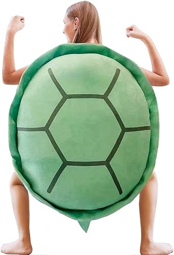 Srutirbo Almohada portátil de concha de tortuga para adultos, disfraz de animal de peluche de linda tortuga, juguete de peluche divertido para niños disponible en Yaxa Colombia