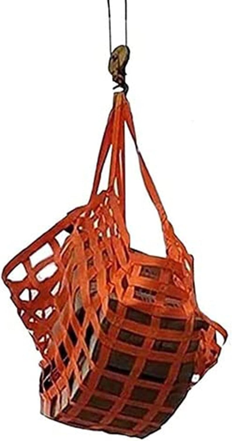 Safety Lifting Net Straps Flat Nylon Sling Hoisting Net